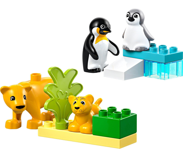 LEGO DUPLO 10442 Rodziny dzikich zwierząt: pingwiny i lwy - 1299016 - zdjęcie 2